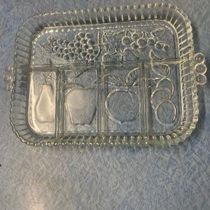 1950s Indiana glass fruits clear patterns